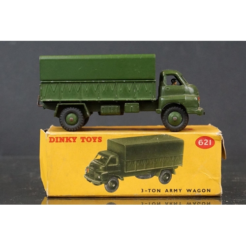 1328 - 12 Boxed Dinky diecast military diecast models to include 673 Scout Car, 643 Army Water Tanker, 2 x ... 