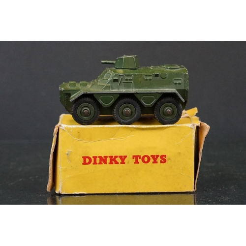 1328 - 12 Boxed Dinky diecast military diecast models to include 673 Scout Car, 643 Army Water Tanker, 2 x ... 