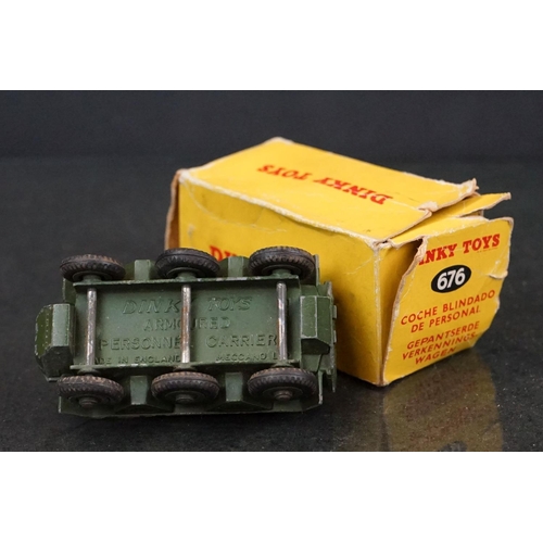 1328 - 12 Boxed Dinky diecast military diecast models to include 673 Scout Car, 643 Army Water Tanker, 2 x ... 