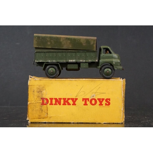 1328 - 12 Boxed Dinky diecast military diecast models to include 673 Scout Car, 643 Army Water Tanker, 2 x ... 