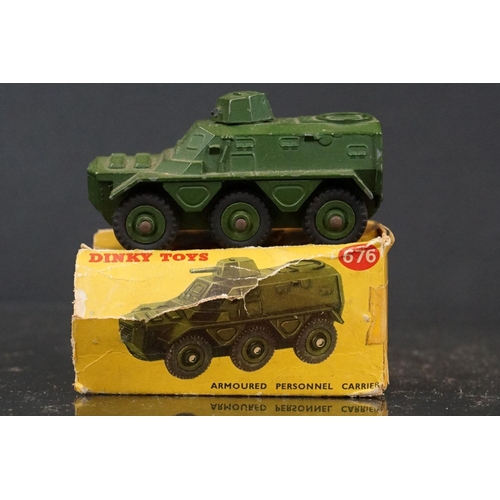 1328 - 12 Boxed Dinky diecast military diecast models to include 673 Scout Car, 643 Army Water Tanker, 2 x ... 