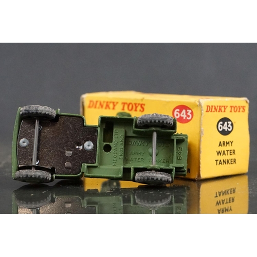 1328 - 12 Boxed Dinky diecast military diecast models to include 673 Scout Car, 643 Army Water Tanker, 2 x ... 