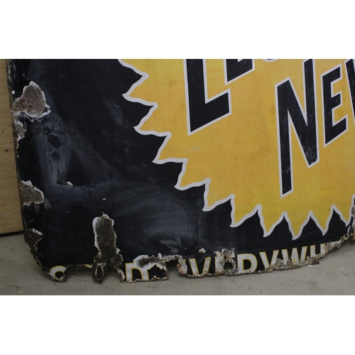 111 - Enamel Advertising Sign ' Lloyd's News, Sunday Edition ' 92cm x 73cm