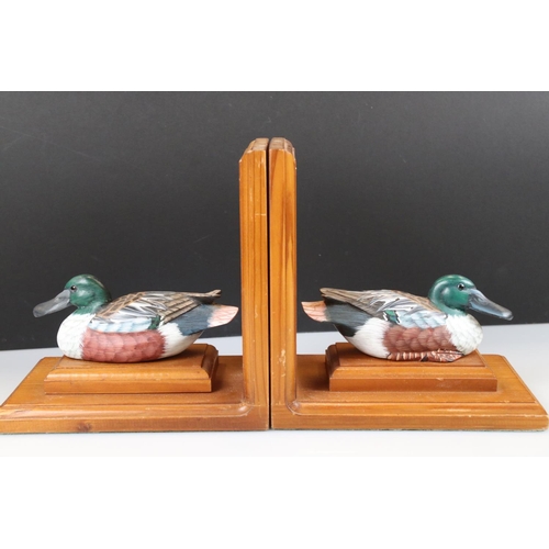 136 - Pair of novelty bookends in the form of ducks