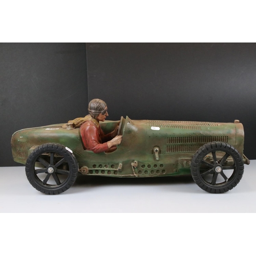 139 - A large resin model of a early 20th century racing car.