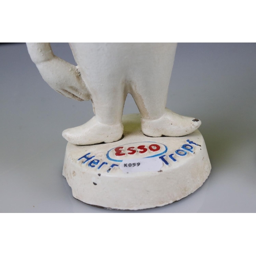 144 - A pair of cast iron German Esso Mr and Mrs Drip advertising money boxes.