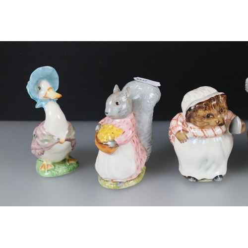 44 - Collection of Sixteen Beswick Beatrix Potter Animals including Eleven with gold oval back stamps (Ri... 