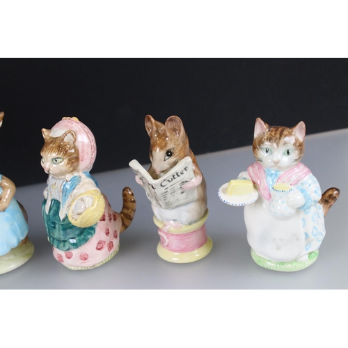 44 - Collection of Sixteen Beswick Beatrix Potter Animals including Eleven with gold oval back stamps (Ri... 