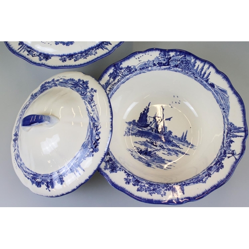 57 - Pair of Royal Doulton Norfolk pattern Fruit Bowls, approx. 24cm diameter together with a pair of Tur... 