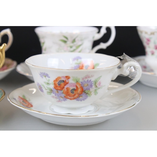 70 - Four Royal Albert Cups and Saucers including Apple Blossom, Serena, Lily of the Valley and Keepsake ... 