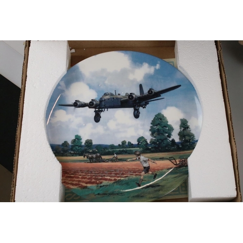 71 - Twelve Royal Doulton Michael Turner ' Heroes of the Sky ' Limited Edition Collector's Plates, boxed ... 