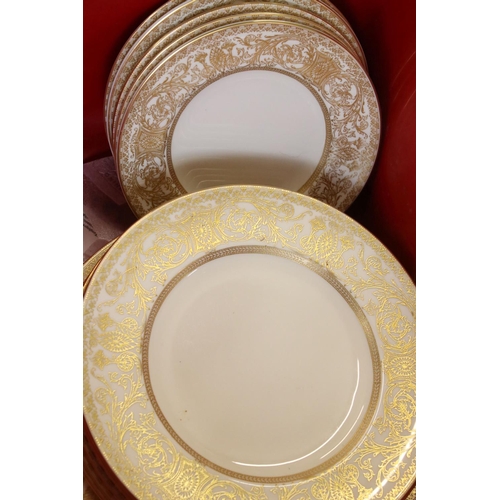 77 - Royal Worcester ' Embassy ' Part Dinner Set comprising Six 7