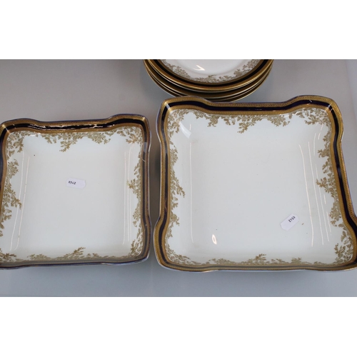 77 - Royal Worcester ' Embassy ' Part Dinner Set comprising Six 7