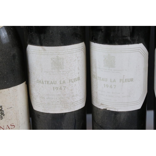 353 - Seven bottles of wine to include four bottles of Chateau La Fleur 1947 and three bottles of Julie's ... 