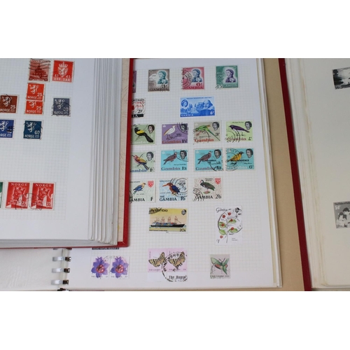 421 - A large collection of mainly world stamps contained within thirteen albums.