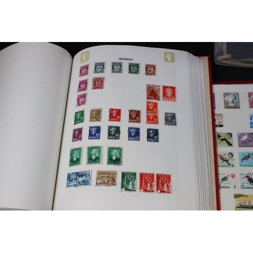 421 - A large collection of mainly world stamps contained within thirteen albums.