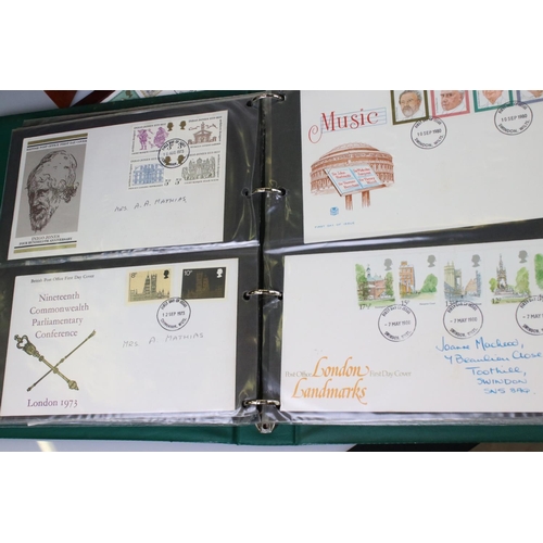 431 - A large collection of mainly British First Day Covers contained within three albums.