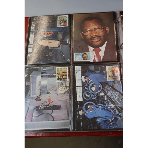 441 - A large collection of First Day of Issue Stamp cards from African countries including South Africa, ... 