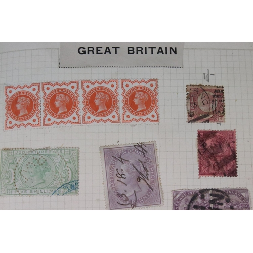 442 - A small collection of British and world stamps contained within albums together with a quantity of m... 