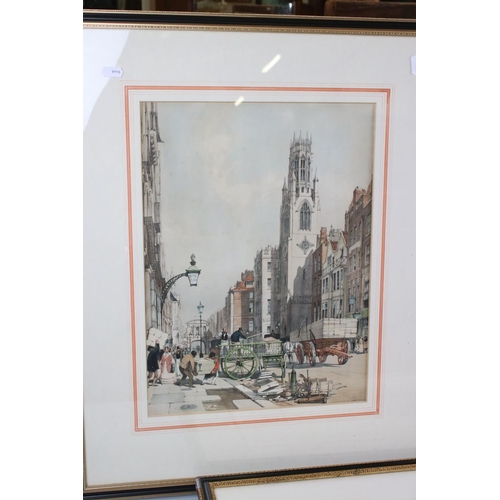 457 - Thomas Shotter Boys (British 1803 - 1874), Set of Three Coloured Lithographic Prints of London inclu... 