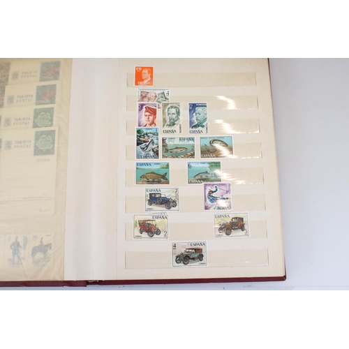 322 - A large collection of mainly mint Spanish / Spain stamps contained within two stock albums.