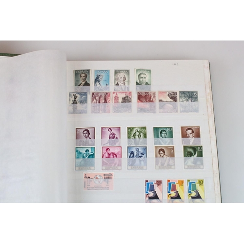 322 - A large collection of mainly mint Spanish / Spain stamps contained within two stock albums.