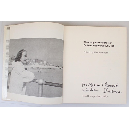 412 - Two signed Barbara Hepworth 1st edition books to include 'Drawings from a sculptures landscape' and ... 