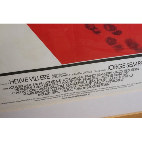 509 - 1975, an original French cinema poster for drama ' Section Speciale ' framed and glazed, approx. 73c... 