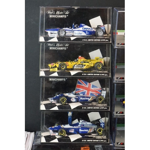 1098 - 50 Cased F1 Formula One World Championship Grand Prix diecast models to include Tyrrell 006 - 1973 J... 