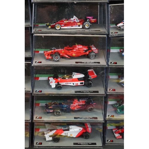 1098 - 50 Cased F1 Formula One World Championship Grand Prix diecast models to include Tyrrell 006 - 1973 J... 