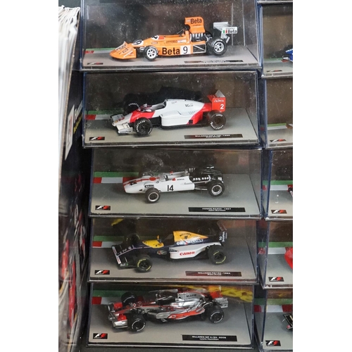 1098 - 50 Cased F1 Formula One World Championship Grand Prix diecast models to include Tyrrell 006 - 1973 J... 