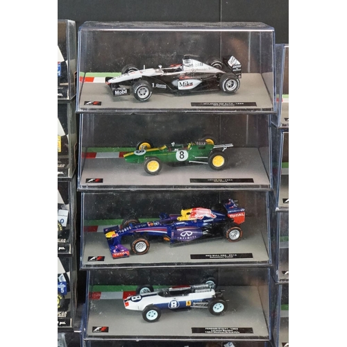 1098 - 50 Cased F1 Formula One World Championship Grand Prix diecast models to include Tyrrell 006 - 1973 J... 