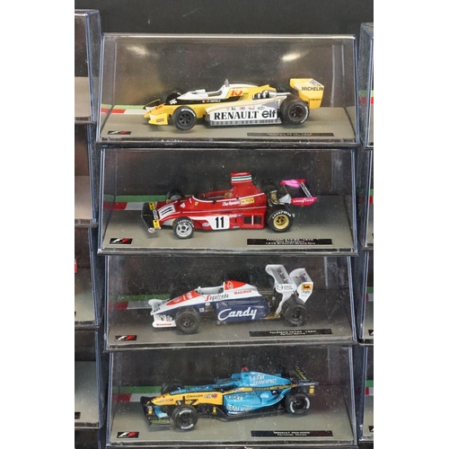 1098 - 50 Cased F1 Formula One World Championship Grand Prix diecast models to include Tyrrell 006 - 1973 J... 