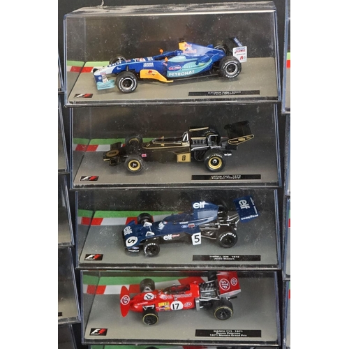 1098 - 50 Cased F1 Formula One World Championship Grand Prix diecast models to include Tyrrell 006 - 1973 J... 