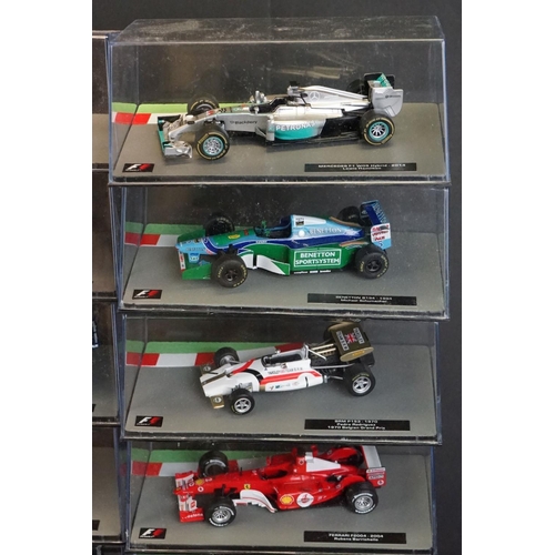 1098 - 50 Cased F1 Formula One World Championship Grand Prix diecast models to include Tyrrell 006 - 1973 J... 