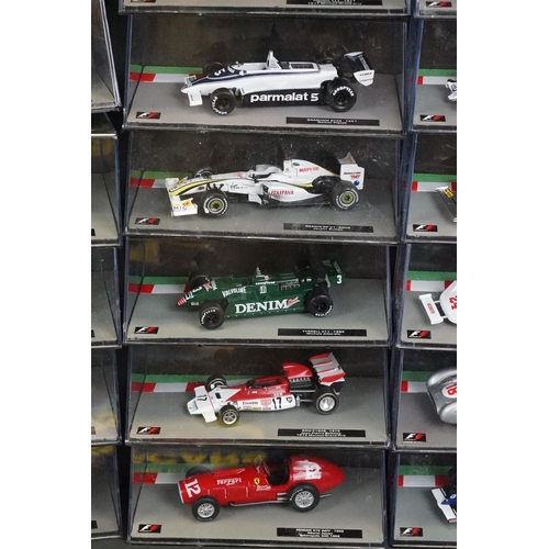 1098 - 50 Cased F1 Formula One World Championship Grand Prix diecast models to include Tyrrell 006 - 1973 J... 