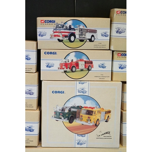 1099 - 25 Boxed Corgi Classic diecast fire vehicles with certificates to include 9 x Classic Fire Vehicles ... 