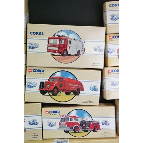 1099 - 25 Boxed Corgi Classic diecast fire vehicles with certificates to include 9 x Classic Fire Vehicles ... 