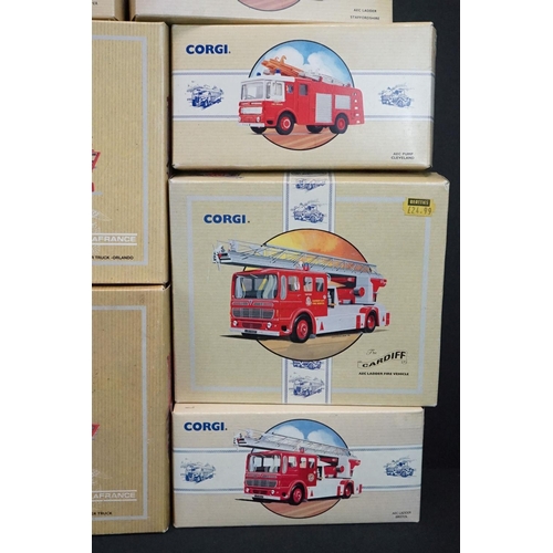 1099 - 25 Boxed Corgi Classic diecast fire vehicles with certificates to include 9 x Classic Fire Vehicles ... 