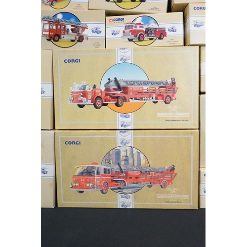 1099 - 25 Boxed Corgi Classic diecast fire vehicles with certificates to include 9 x Classic Fire Vehicles ... 