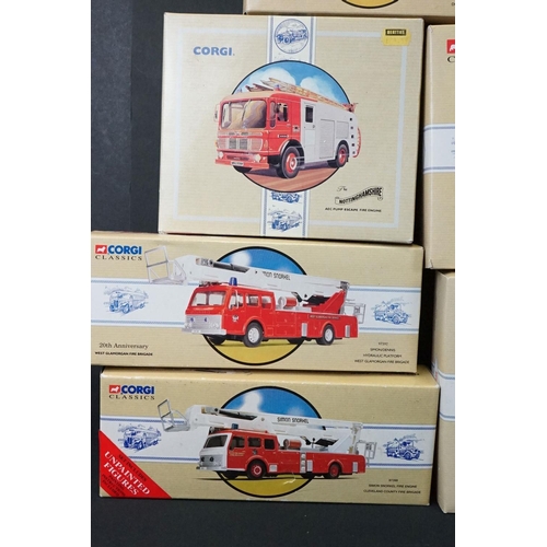 1099 - 25 Boxed Corgi Classic diecast fire vehicles with certificates to include 9 x Classic Fire Vehicles ... 