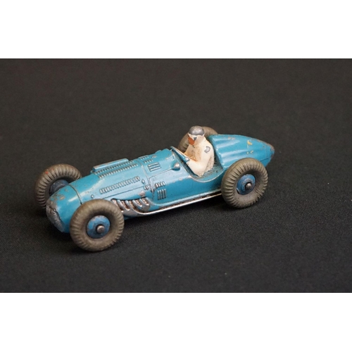 1281 - Eight Mid 20th C Dinky diecast racing car models to include 23F Alfa-Romeo, 23G Cooper-Bristol, 23K ... 