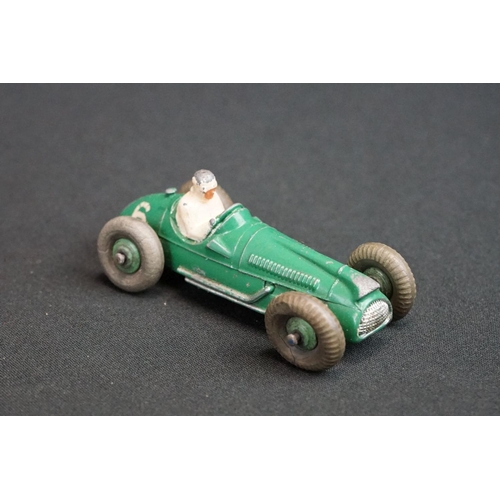 1281 - Eight Mid 20th C Dinky diecast racing car models to include 23F Alfa-Romeo, 23G Cooper-Bristol, 23K ... 