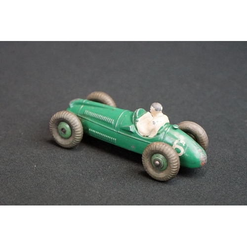 1281 - Eight Mid 20th C Dinky diecast racing car models to include 23F Alfa-Romeo, 23G Cooper-Bristol, 23K ... 