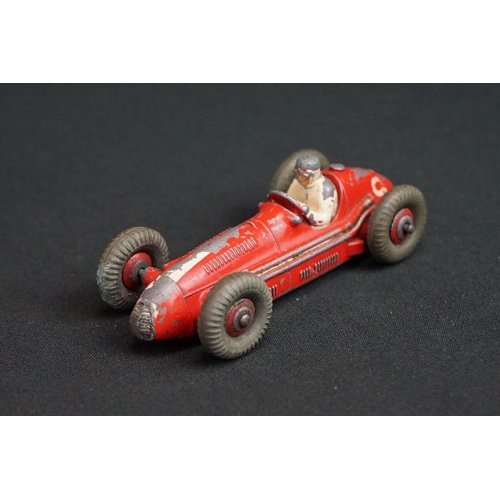 1281 - Eight Mid 20th C Dinky diecast racing car models to include 23F Alfa-Romeo, 23G Cooper-Bristol, 23K ... 