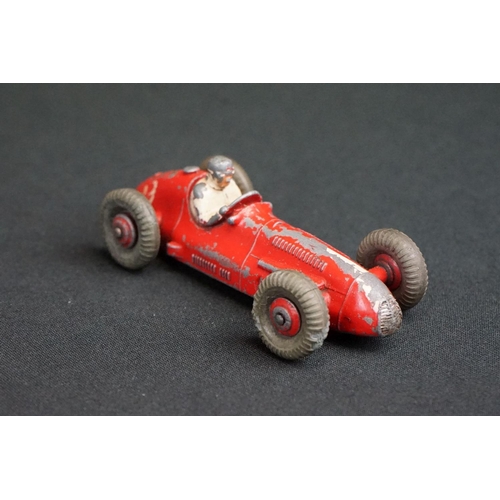 1281 - Eight Mid 20th C Dinky diecast racing car models to include 23F Alfa-Romeo, 23G Cooper-Bristol, 23K ... 