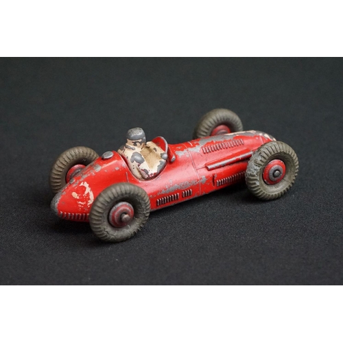 1281 - Eight Mid 20th C Dinky diecast racing car models to include 23F Alfa-Romeo, 23G Cooper-Bristol, 23K ... 