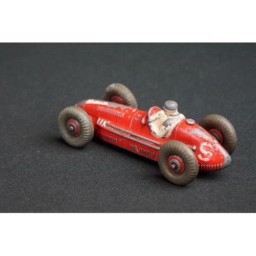 1281 - Eight Mid 20th C Dinky diecast racing car models to include 23F Alfa-Romeo, 23G Cooper-Bristol, 23K ... 