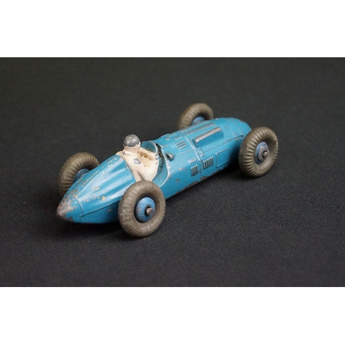 1281 - Eight Mid 20th C Dinky diecast racing car models to include 23F Alfa-Romeo, 23G Cooper-Bristol, 23K ... 