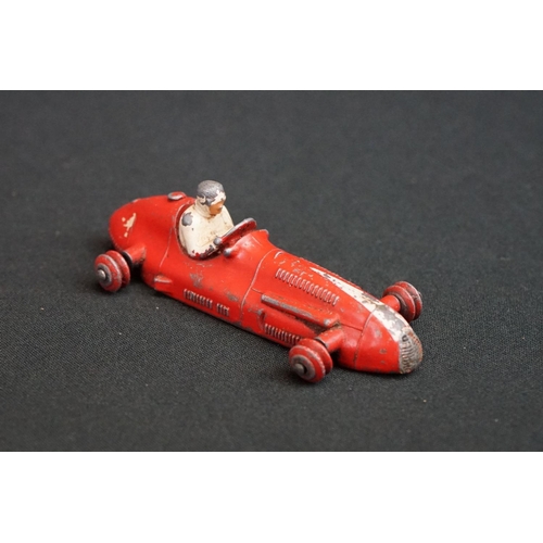 1281 - Eight Mid 20th C Dinky diecast racing car models to include 23F Alfa-Romeo, 23G Cooper-Bristol, 23K ... 